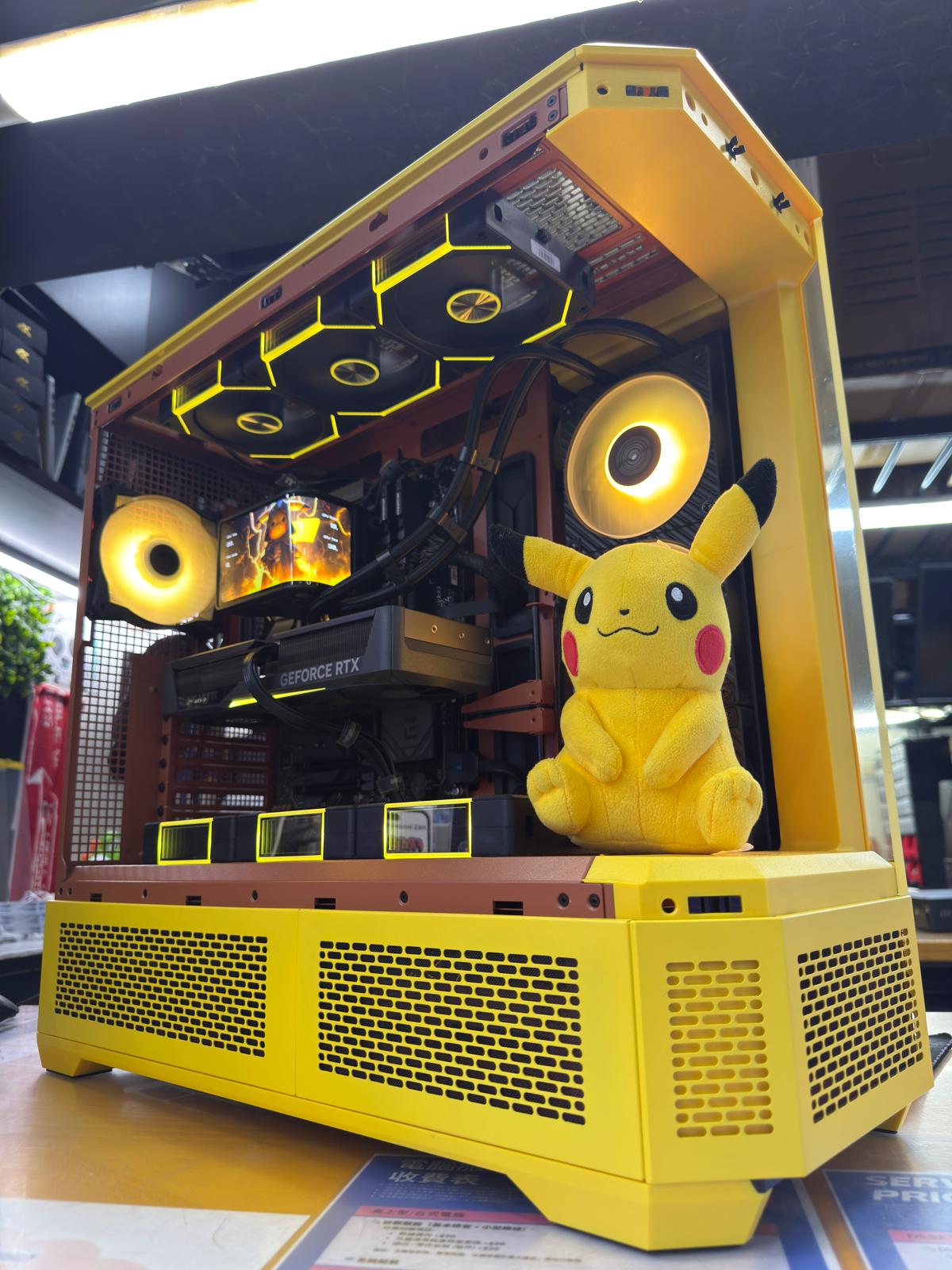 Unleash Pika-POWER! Introducing Our Custom Pikachu-Themed Gaming PC at HKS Innovation!