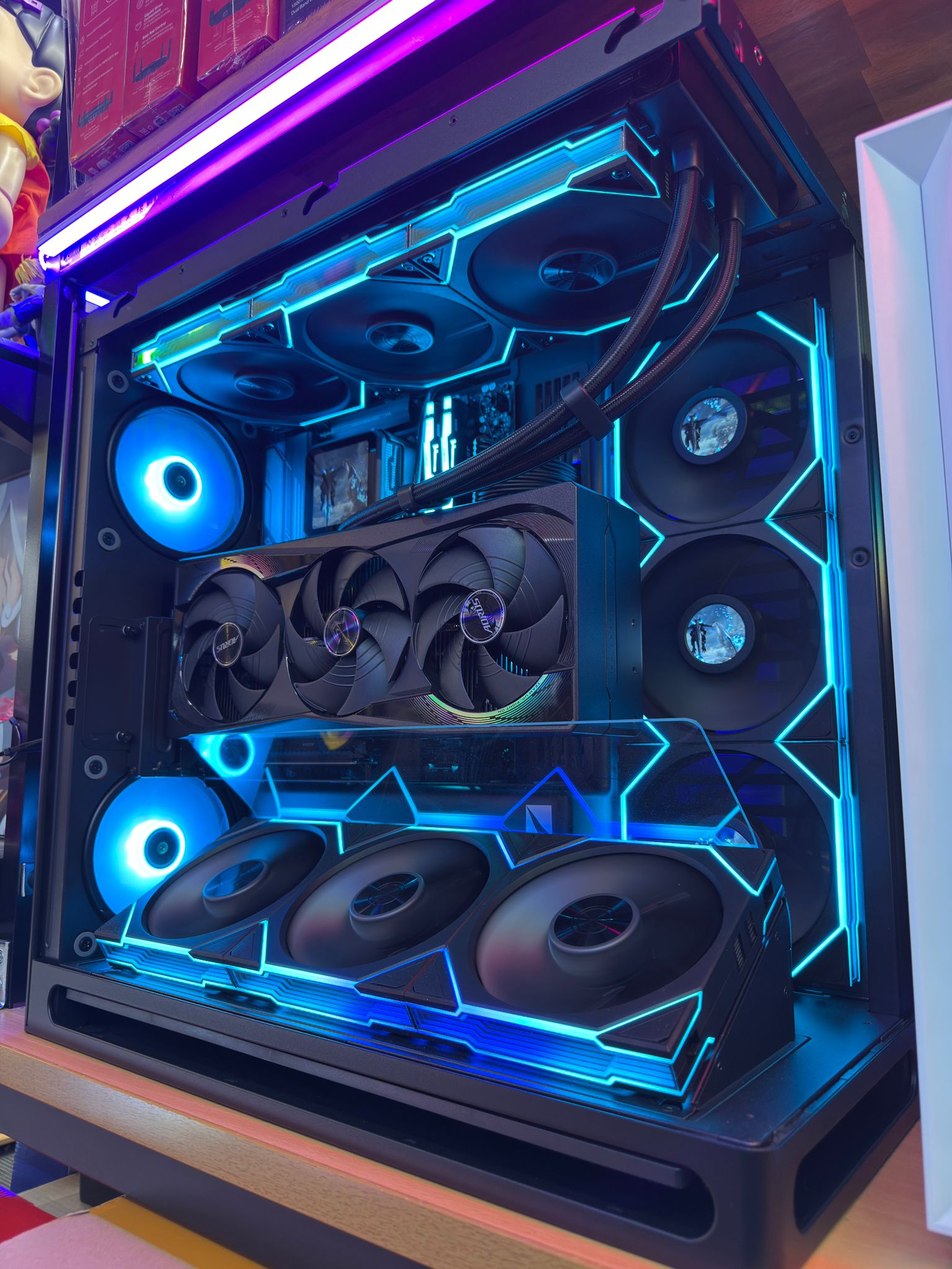 Unleash the Dragon's Fury! Introducing Our Custom Mega Charizard X-Themed Gaming PC!