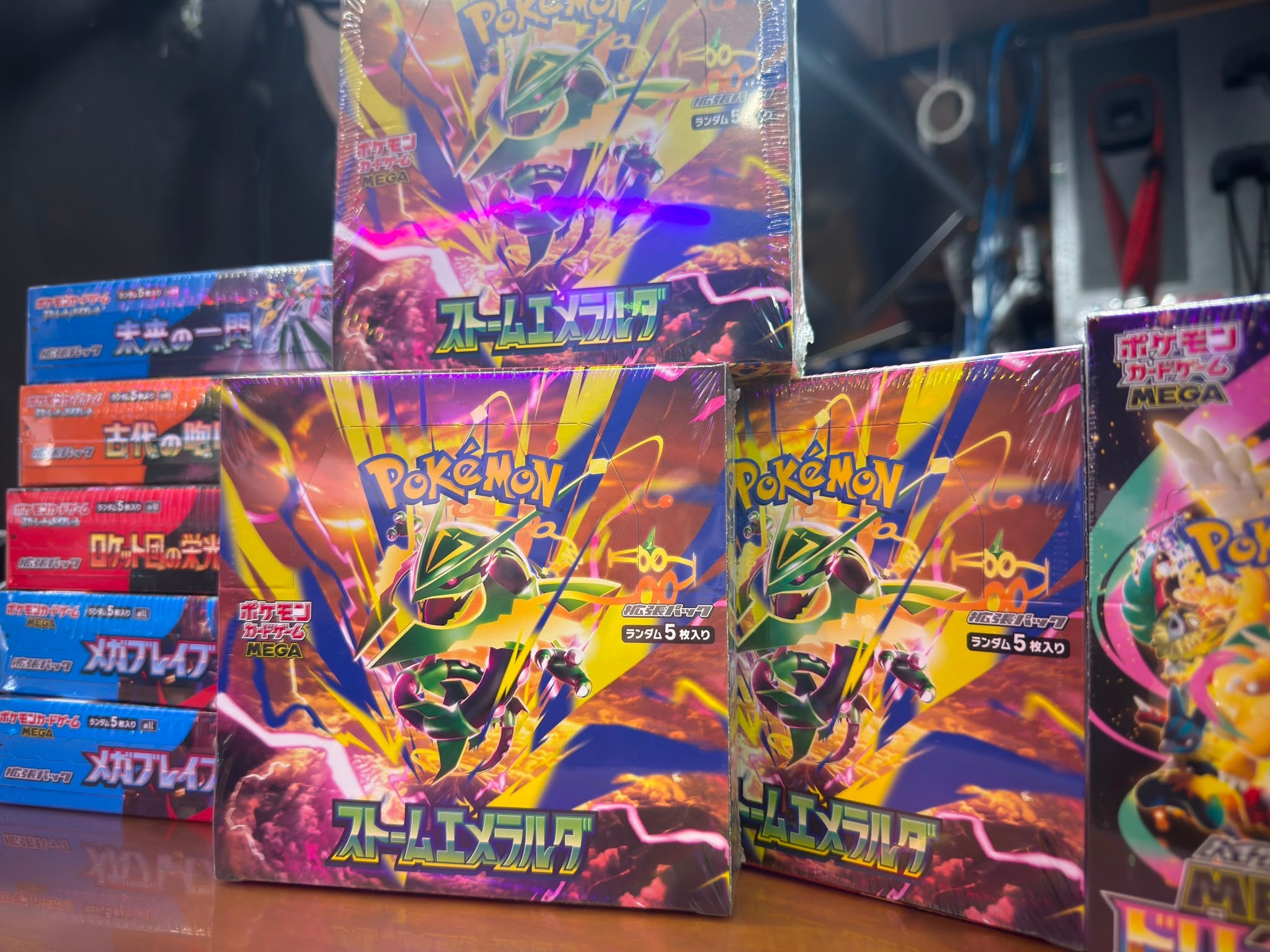 Dive into the Storm! Pokémon TCG Japanese: Mega Evolution – Storm Emerald (M6) Restock at HKS Innovation!