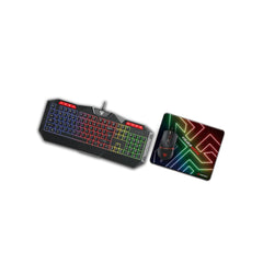 RGB Gaming Keyboard + Mouse + Mouse matt (Black)-1